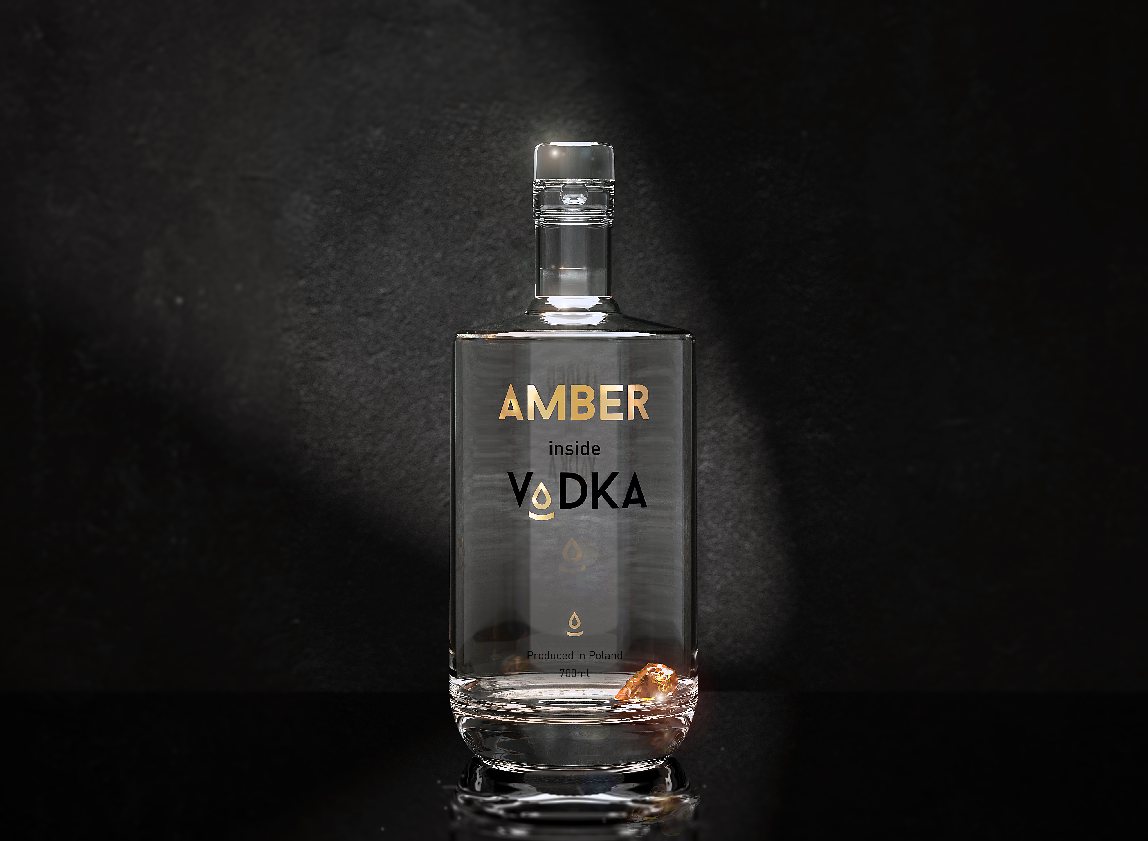Butelka AMBER inside VODKA
